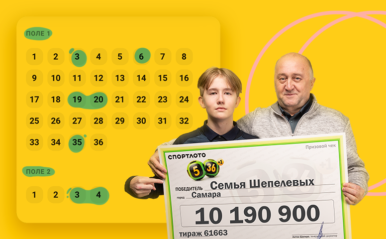 Олег Шепелев, победитель 42506-го тиража лотереи «Спортлото «5 из 36»