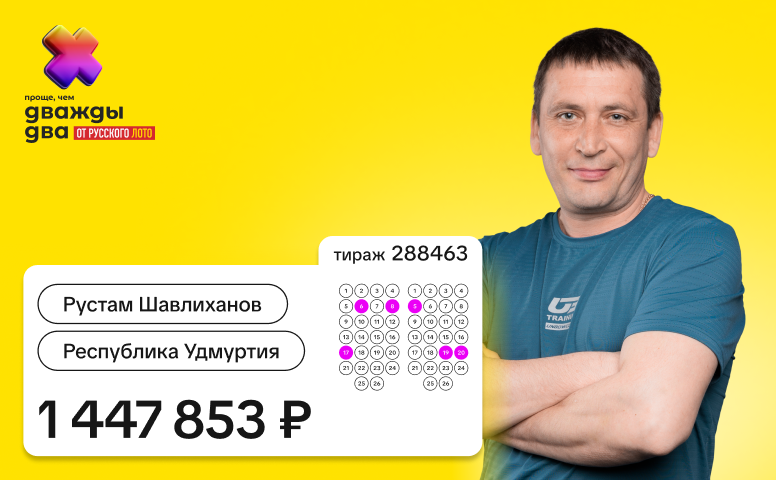 Рустам Шавлиханов, 1 447 853 рубля