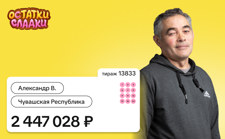 Александр В., Чувашская Республика, 2 447 028 рублей